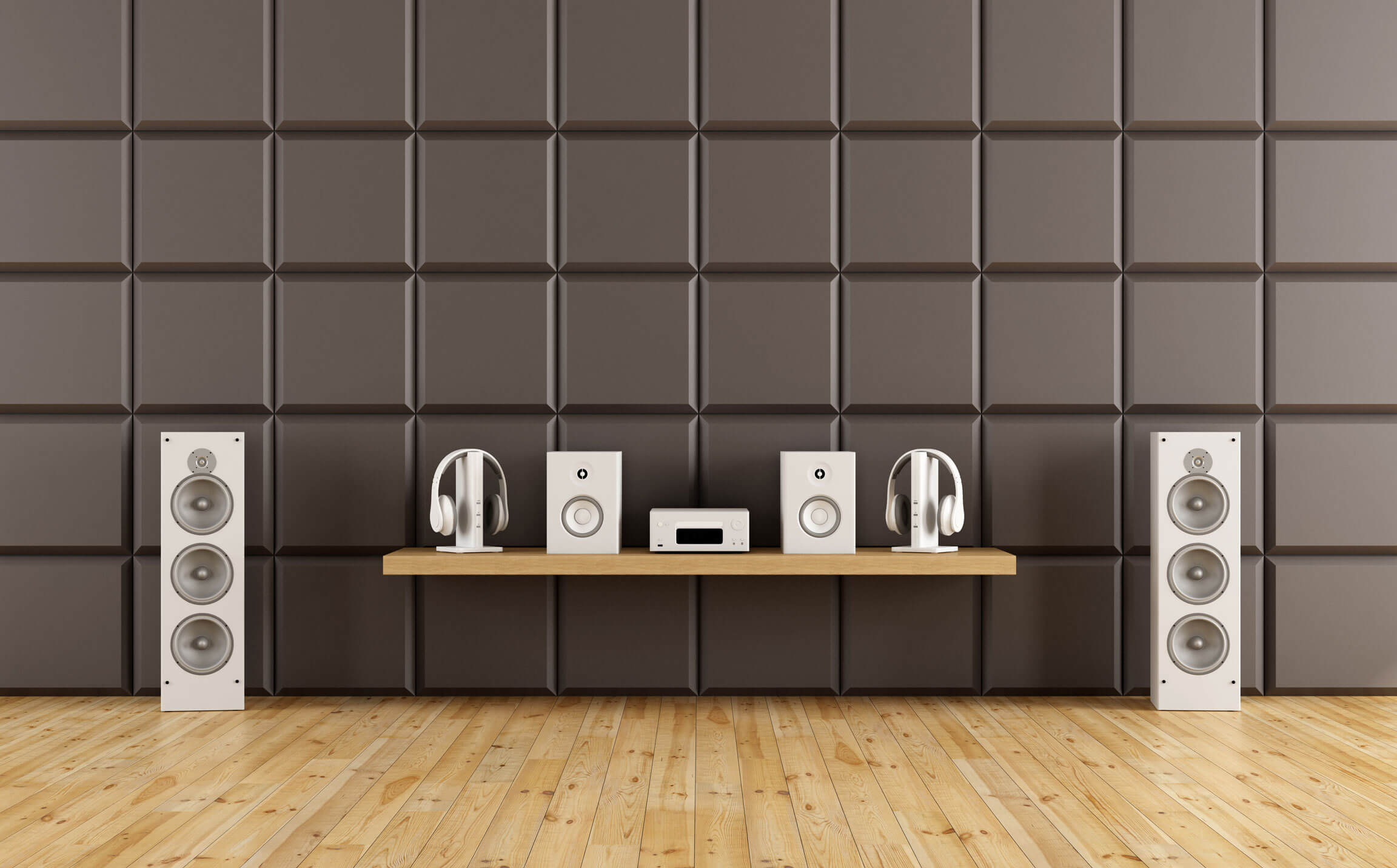 Two-channel listening room